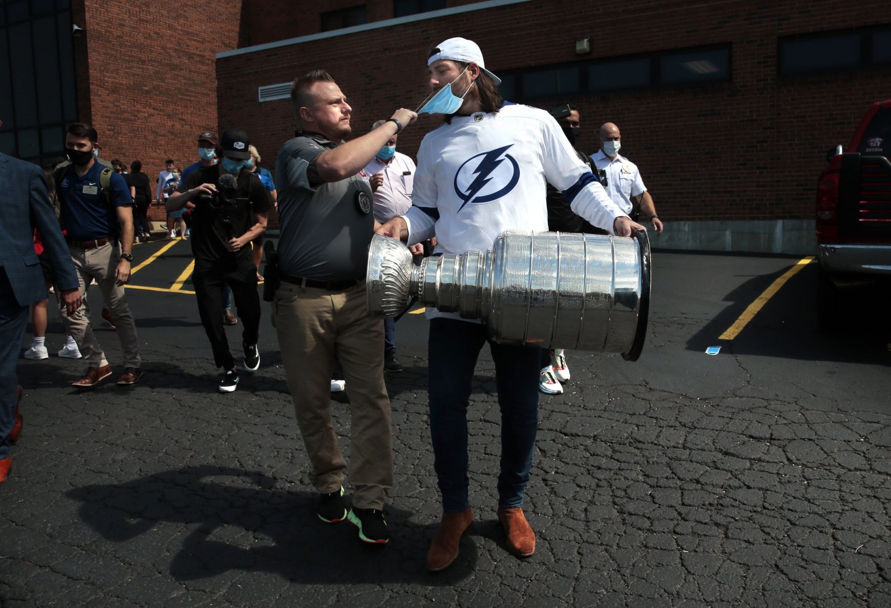 Pat Maroon brings home the Stanley Cup